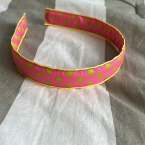 Pink with green polka dots headband!!